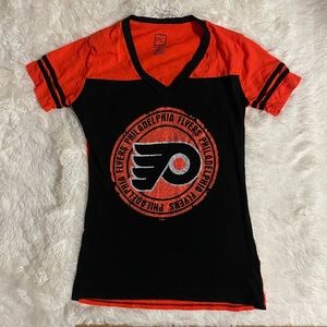 NHL & Proedge 2 Philadelphia Flyers shirts NEW size jr 4/6